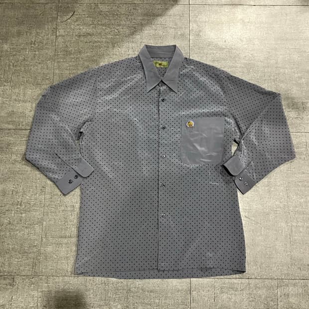 일본빈티지 Antfiah 올드스쿨아메카지 하구미모리걸 땡땡이도트셔츠