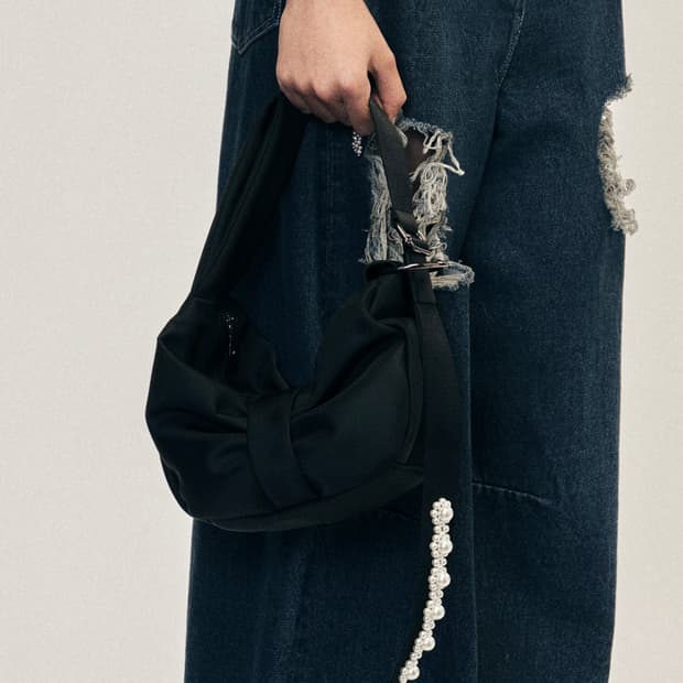 시몬로샤 25fw 미니 비즈 보우 숄더백