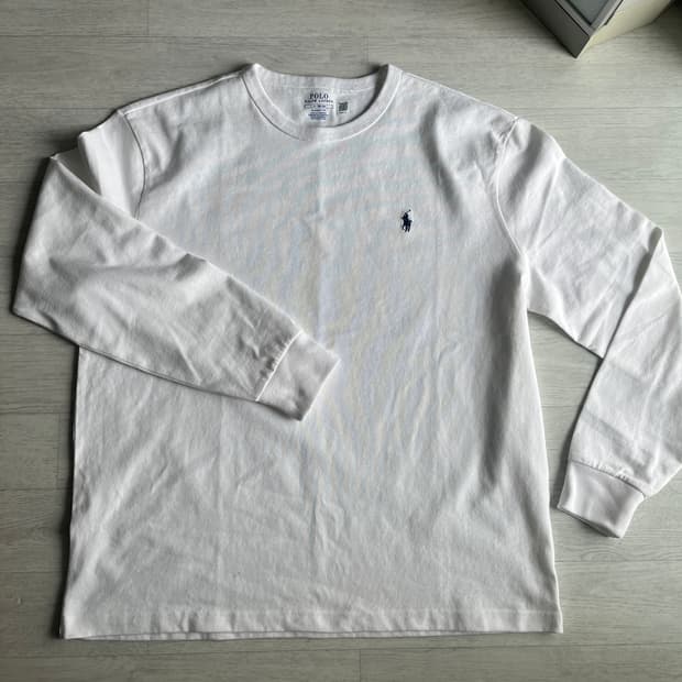 폴로 클래식핏 헤비웨이트 저지 티셔츠 (화이트)