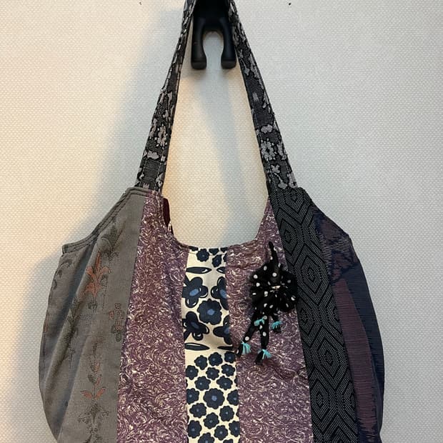 일본 플로럴 빈티지 가방 