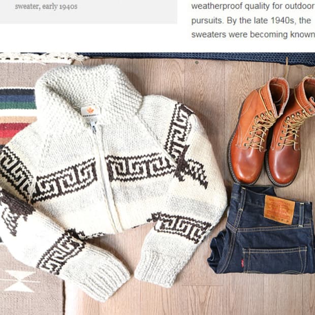 캐나다 핸드메이드 양모100% 인디언 코위찬 스웨터 cowichan

