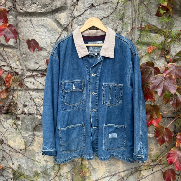 90s 리바이스 칼하트 트리플스티치 빈티지 데님 초어 자켓