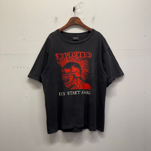 The exploited 빈티지 락 밴드 반팔 티셔츠