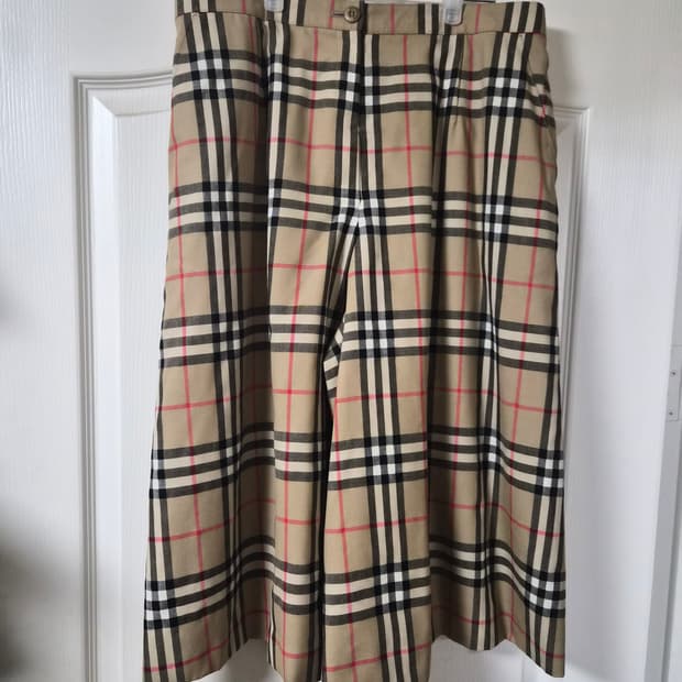 (77)정품 버버리 와이드 치마바지