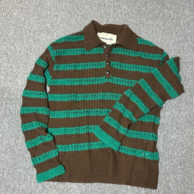 앤더슨벨 버블 스트라이프 티 XL 