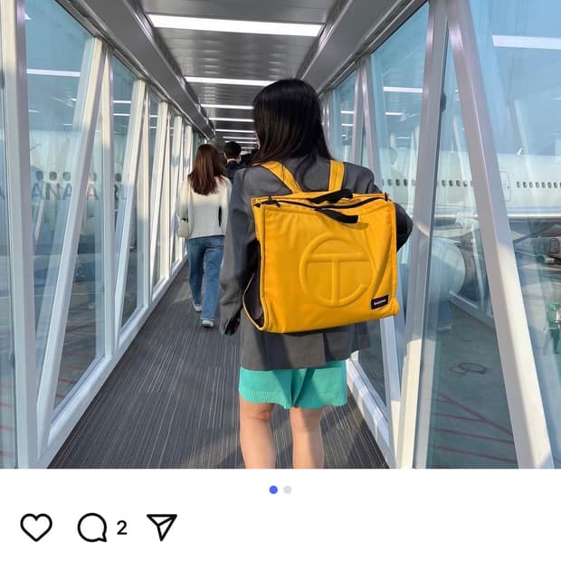 텔파x이스트팩 콜라보 라지 쇼퍼백