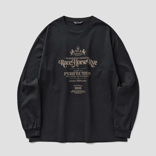 [M] 유니온블루 프린팅 긴팔티 롱슬리브