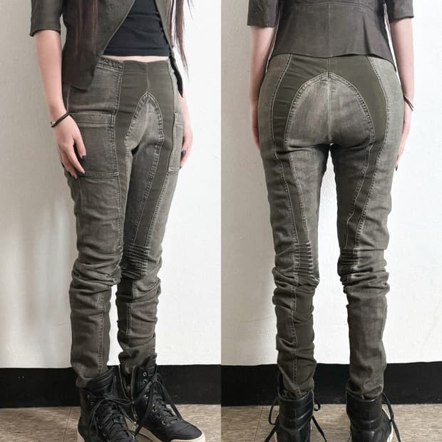 홀드중** 릭오웬스 다크쉐도우 초기 아카이브 바이커 레깅스 팬츠