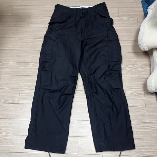 미군 m65바지 복각 블랙 카고 바지 남성용(31)