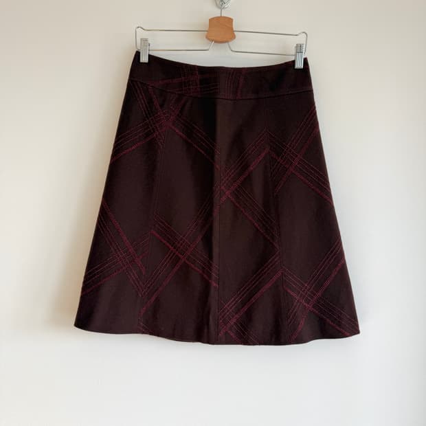 Pre owned 울 스커트