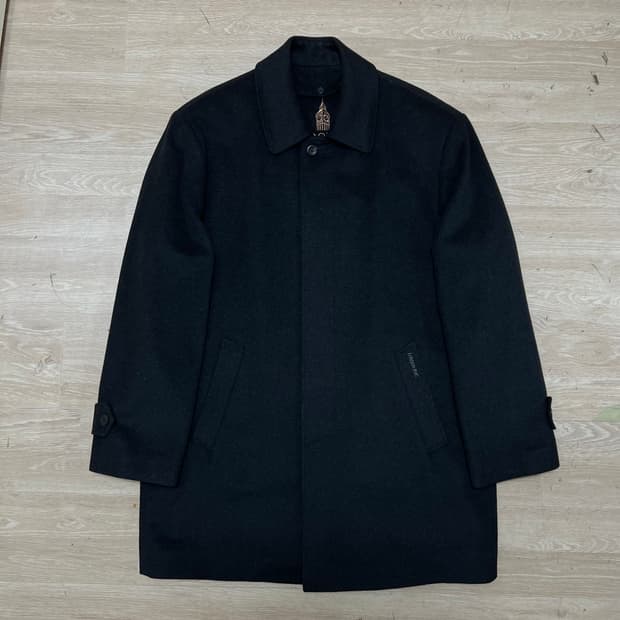 런던포그 모직 싱글 숏코트 [블랙] XL/105