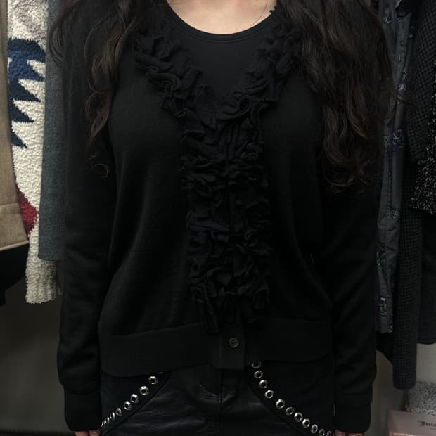 gipsy blue gothic ruffle cardigan