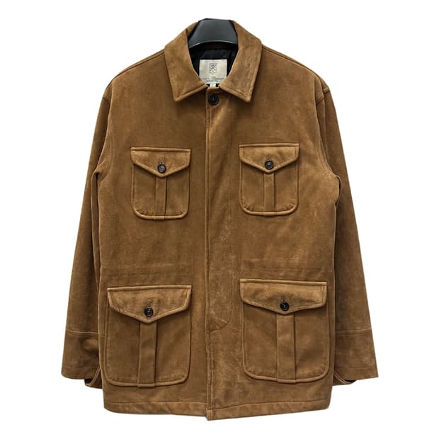 VTG 클래식 바이 라쿤 퀼팅 스웨이드 자켓 L