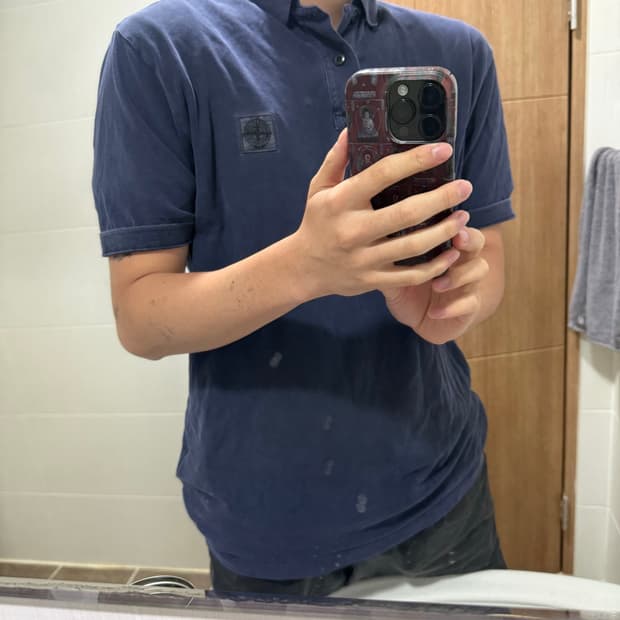 [L] 스톤아일랜드 네이비 카라티