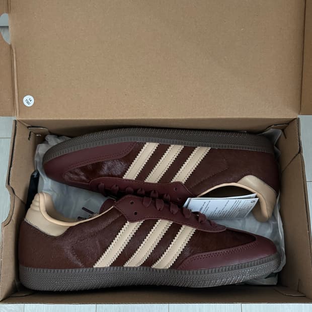 ADIDAS 아디다스 삼바 OG 폭스 브라운 샌디 베이지