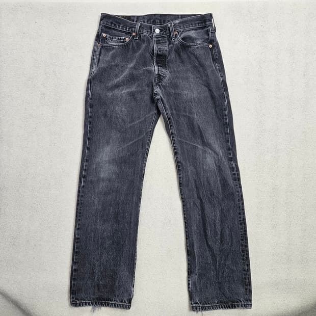 (32) 00s 빈티지 리바이스 흑청 데님 블랙진