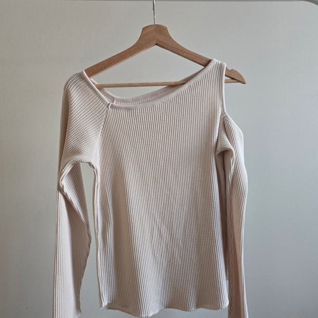 chico  컷아웃 와플 탑  F사이즈