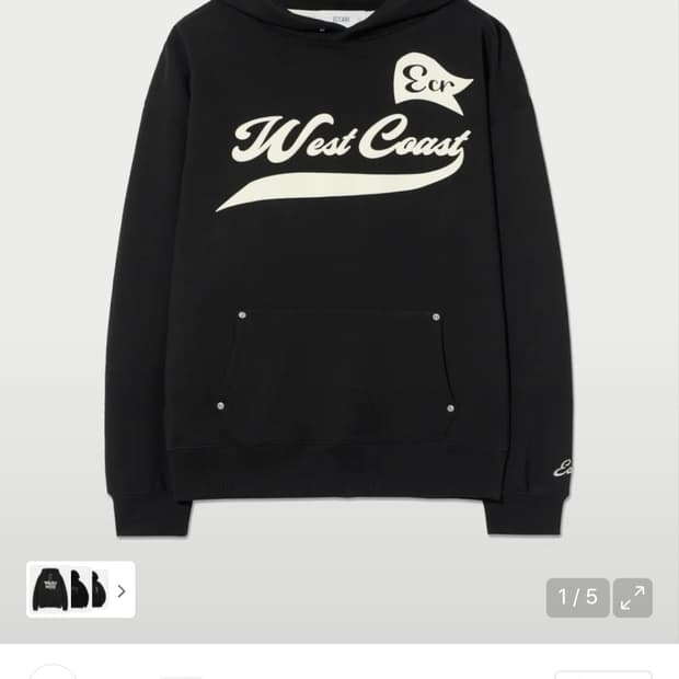 이코르 웨스트 코스트 후드티 블랙