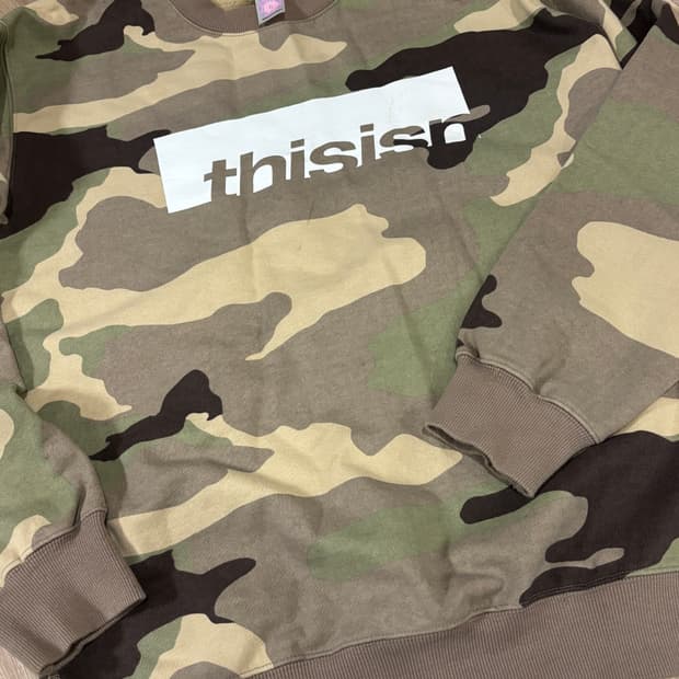 디스이즈네버댓 디네댓 카모 맨투맨 s