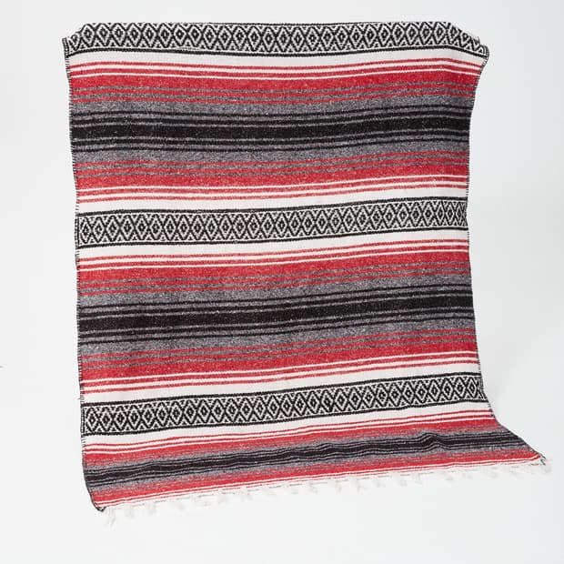 Vintage Mexican rug(red)