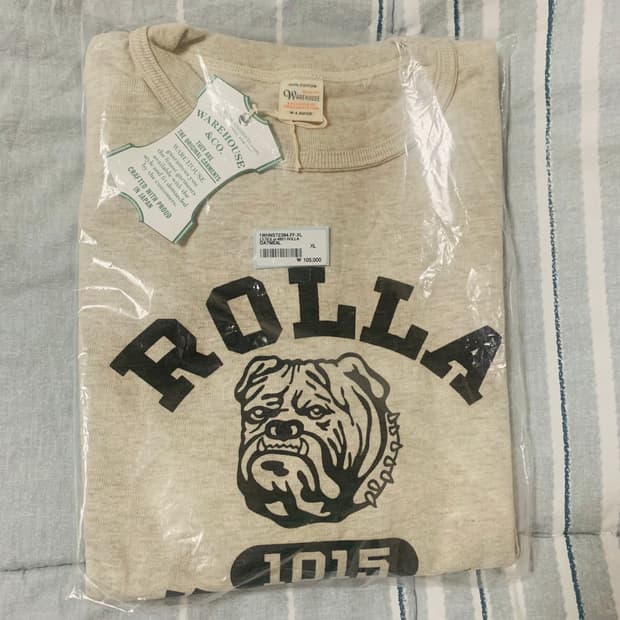 [XL] 웨어하우스 LOT 4601 ROLLA 반팔 티셔츠 오트밀