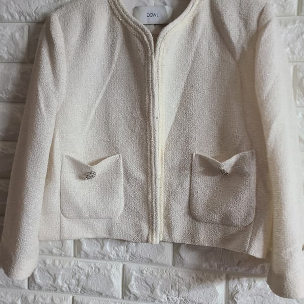 DEWL 아이보리 트위드 자켓(55)