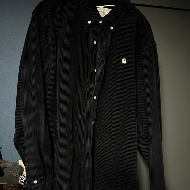 칼하트윕 코듀로이 셔츠 네이비