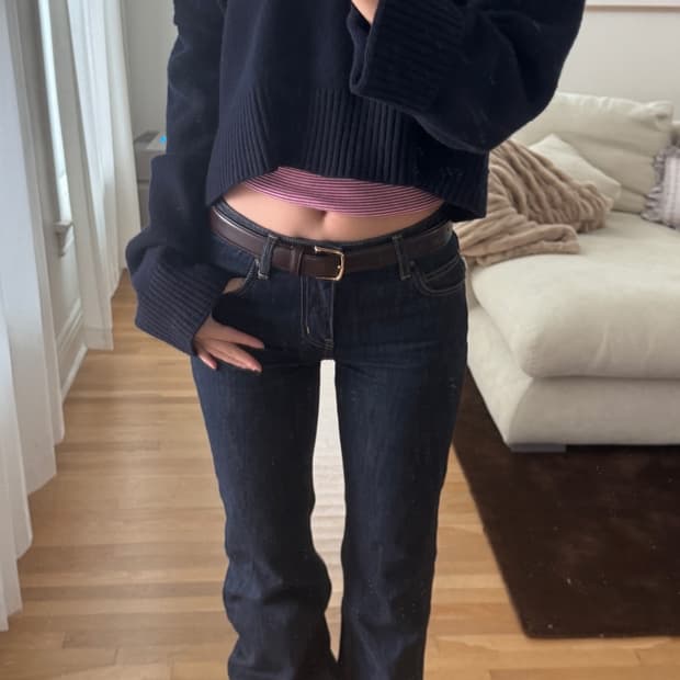 글로니 바지 : rodeo jeans 로데오진 딥블루 S사이즈