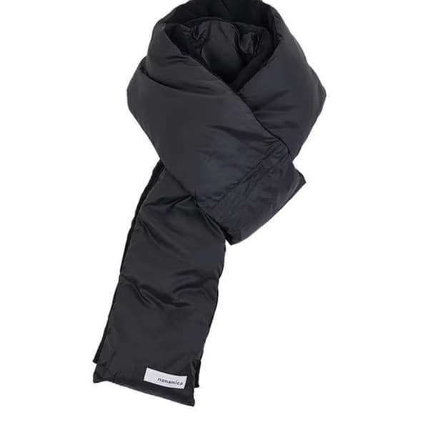 나나미카 다운 머플러 블랙