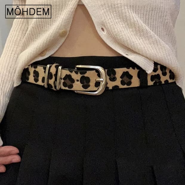 [Unisex] 호피 레오파드 벨트