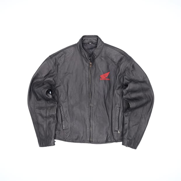 XL 모터사이클 그랑프리 혼다 소가죽 레더 자켓 4168