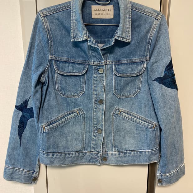 All Saints 블루버드 데님 자켓