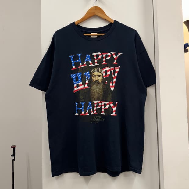 덕 다이너스티 필 로버트슨 HAPPY 빈티지 티셔츠 (XL)