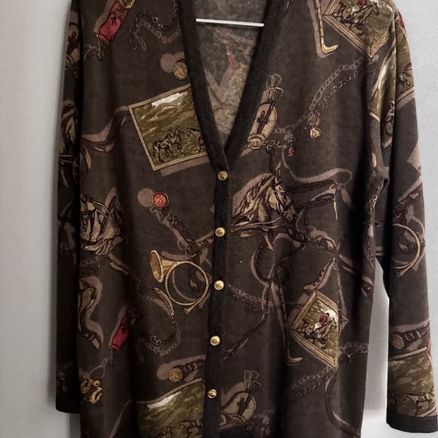 버버리 울 가디건