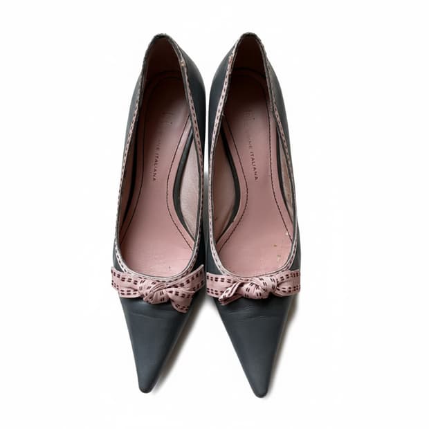 Vane Italiana 레더 펌프스 힐