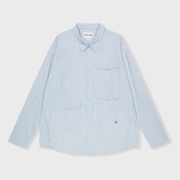 예스아이씨 스트라이프셔츠 stripe explorer shirt blue