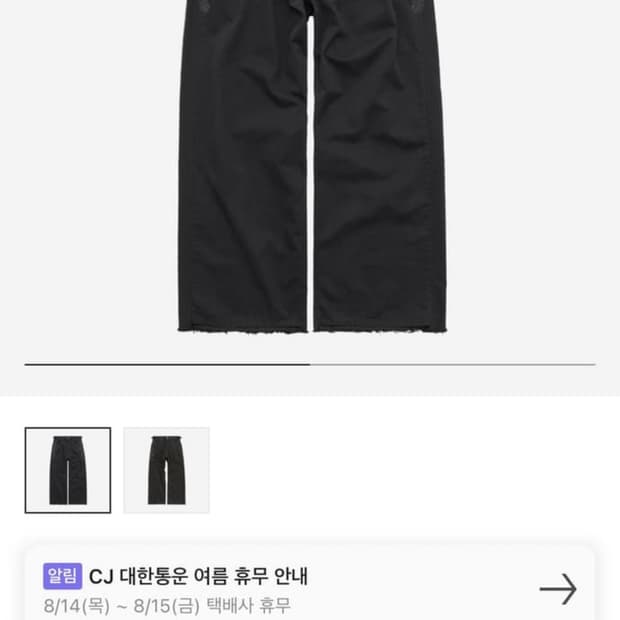 폴리테루 1011 페더 고시마 팬츠 블랙 3