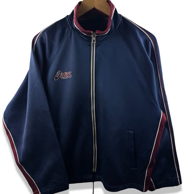 아식스 네이비 버건디 올드스쿨 져지1909