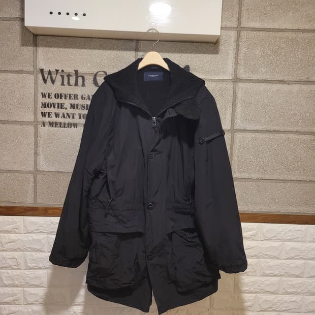 버버리 런던 플리스 파카 L