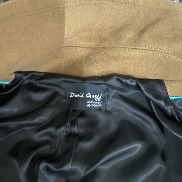 카멜 더블 버튼 코트