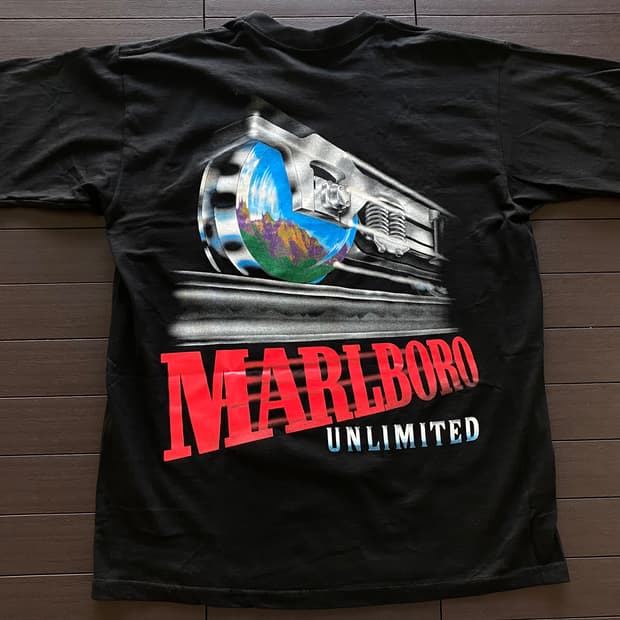 (XL) 90s 빈티지 말보로 트레인 티셔츠