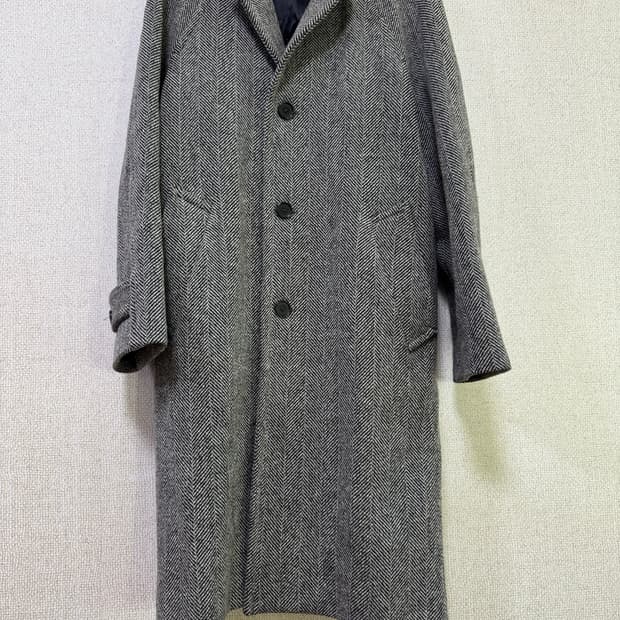 산드로옴므 헤링본 코트(100사이즈 정도)