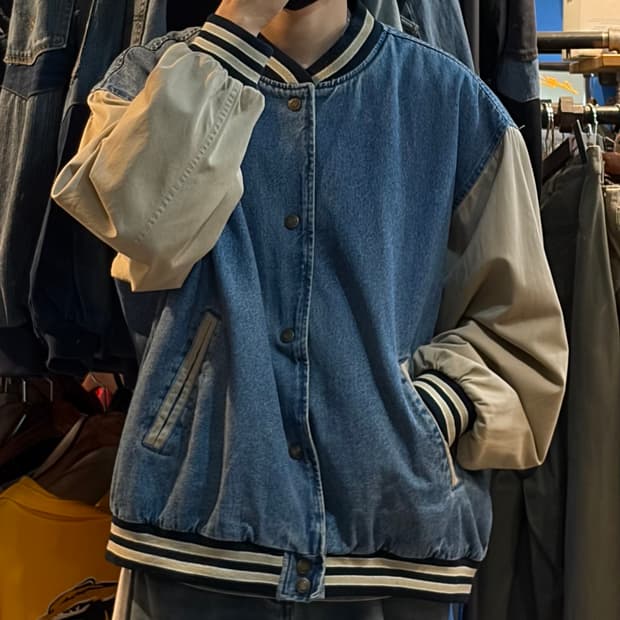 [NO.9] VTG 데님 바시티자켓