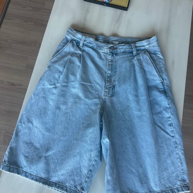 zara 자라 투턱 버뮤다 데님 반바지 32사이즈 판매 