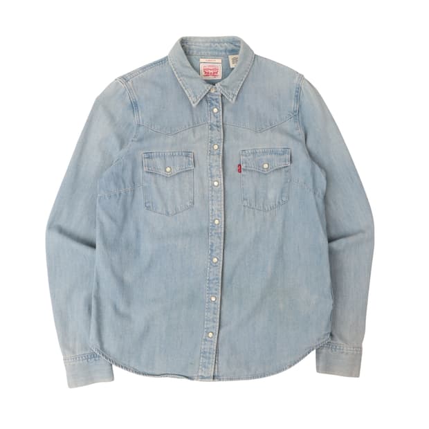 리바이스 포켓 웨스턴 데님셔츠