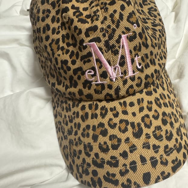 무센트 레오파드 호피 볼캡 베이지