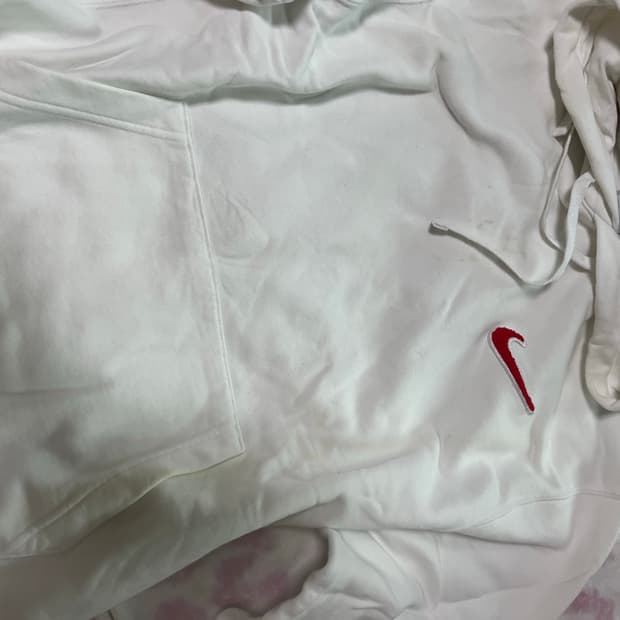 나이키 화이트 후드티