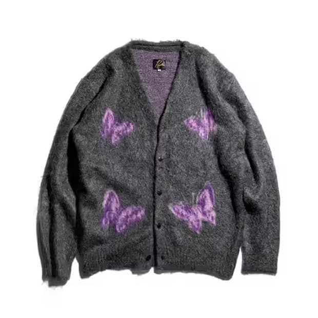 니들스 모헤어 가디건