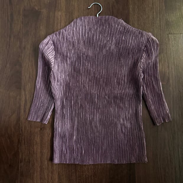 뮤트핑크 플리츠 탑