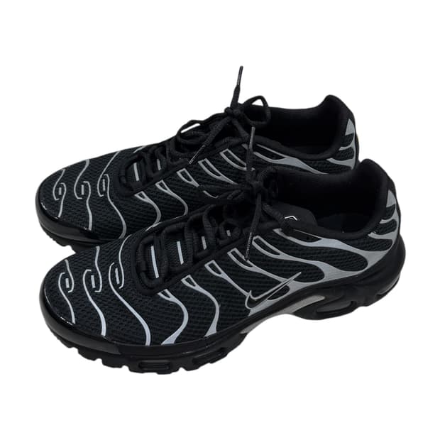 나이키 에어맥스 플러스 프리미엄 블랙 메탈릭 실버 260